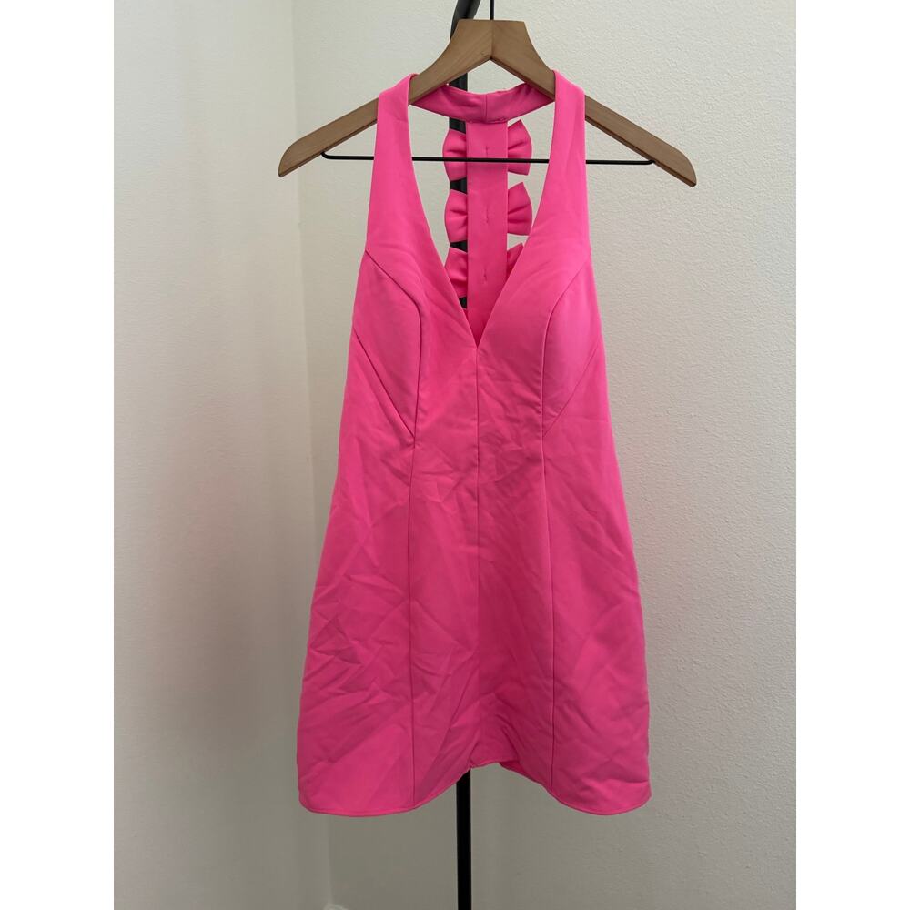New Seni & Cade Juniors' Strappy Back-Bow Halter Dress - Picture 3 of 5